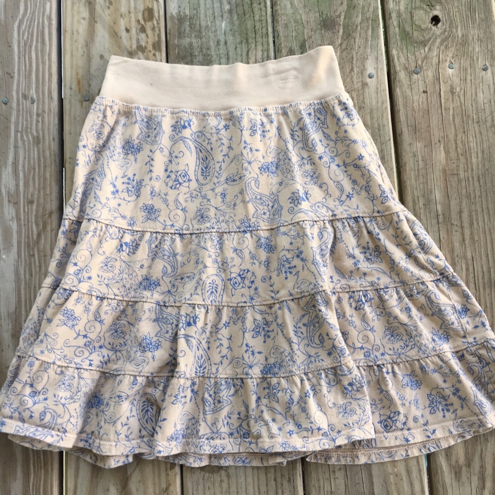 Fresh Produce natural Cotten USA made skirt XS